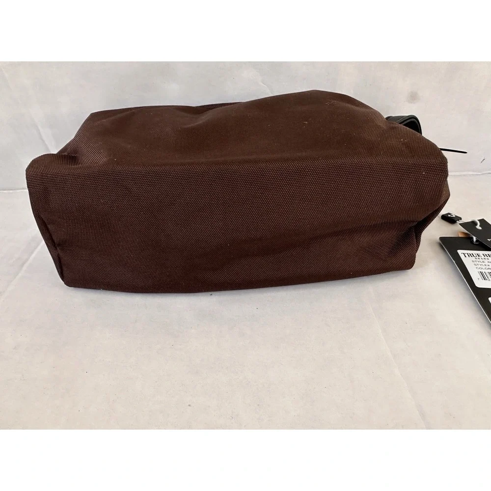 True Religion Men's Brown  Travel Toiletry‎ Bag Canvas Logo NWT